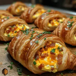 Breakfast is often hailed as the most important meal of the day, setting the tone for our energy and mood as we embark on daily adventures. The popularity of breakfast dishes reflects our collective desire for something delicious to kickstart our mornings. From classic pancakes and hearty oatmeal to innovative smoothie bowls, breakfast options are as varied as they are delightful. Among these, baked breakfast croissant boats emerge as a unique and scrumptious choice, blending the elegance of French pastry with the comfort of a hearty meal.