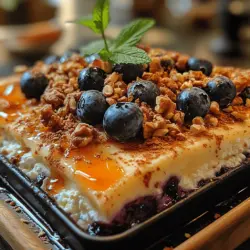 Are you in search of a delightful dish that serves as both a healthy breakfast and a satisfying dessert? Look no further than the Blueberry Cottage Cheese Bake. This comforting and nutritious baked dish combines the rich creaminess of cottage cheese with the natural sweetness of blueberries, creating a treat that is not only delicious but also packed with health benefits. It's an outstanding option for those who want to indulge without compromising on nutrition.