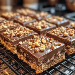 If you’re in search of a dessert that perfectly balances indulgence with comfort, look no further than Crunchy Toffee Chocolate Bliss Bars. These delightful treats are not just a feast for the eyes; they are a symphony of flavors and textures that will leave you craving more. With a crispy base, a gooey toffee layer, and a rich chocolate topping, these bars are the ultimate comfort food that combines nostalgia with modern indulgence.