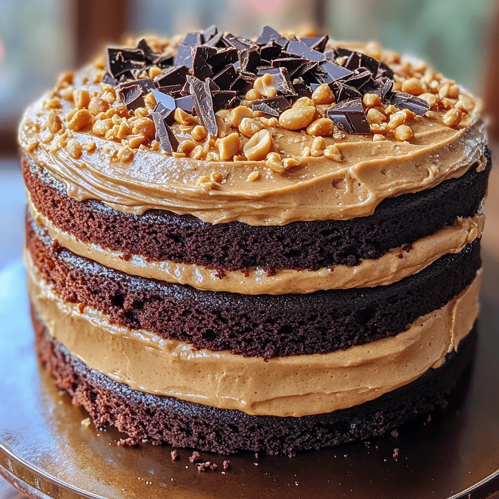 There's something undeniably magical about the combination of chocolate and peanut butter. This classic duo has captivated dessert lovers for decades, appearing in everything from cookies to cakes and candies. The rich, velvety taste of dark chocolate perfectly complements the creamy, nutty flavor of peanut butter, creating a harmonious blend that tantalizes the taste buds. Among the myriad of desserts that showcase this delightful pairing, the Decadent Dark Chocolate Peanut Butter Cake stands out as a true indulgence. This cake is not just a treat; it's an experience, boasting layers of moist chocolate cake enveloped in a luscious peanut butter frosting.