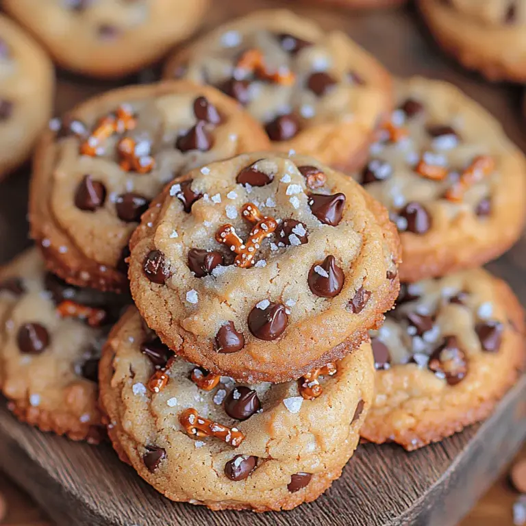 Welcome to the delightful world of baking with our Peanut Butter Pretzel Chocolate Chip Cookies. This unique recipe marries the creamy richness of peanut butter with the salty crunch of pretzels and the sweet indulgence of chocolate chips, creating a cookie that is both satisfying and utterly delicious. Whether you're hosting a gathering or simply craving a sweet treat, these cookies are sure to impress family and friends alike.