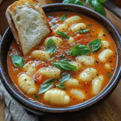 When the air turns crisp and chilly, there's nothing quite like a warm bowl of soup to soothe the soul. The Cozy Gnocchi Tomato Soup Delight is a heartwarming dish that brings together the rich, comforting flavors of tomatoes and the delightful chewiness of gnocchi. This recipe is perfect for those seeking a homemade meal that not only satisfies hunger but also evokes feelings of nostalgia and warmth.