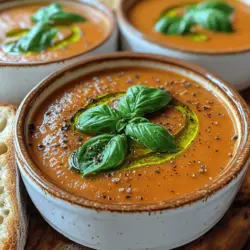 In our fast-paced lives, comfort food holds a special place in our hearts and kitchens, offering warmth and satisfaction during both good times and bad. Whether it’s a rainy day, a cozy night in, or a gathering with loved ones, the right dish can turn an ordinary meal into a memorable experience. One such dish that encapsulates the essence of comfort is the Velvety Tomato Basil Bliss. This delightful recipe combines the rich, creamy texture of a luscious soup with the fresh and aromatic flavors of basil, making it a perfect addition to your culinary repertoire.