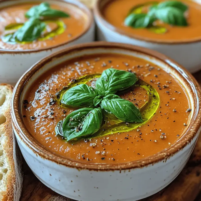 In our fast-paced lives, comfort food holds a special place in our hearts and kitchens, offering warmth and satisfaction during both good times and bad. Whether it’s a rainy day, a cozy night in, or a gathering with loved ones, the right dish can turn an ordinary meal into a memorable experience. One such dish that encapsulates the essence of comfort is the Velvety Tomato Basil Bliss. This delightful recipe combines the rich, creamy texture of a luscious soup with the fresh and aromatic flavors of basil, making it a perfect addition to your culinary repertoire.