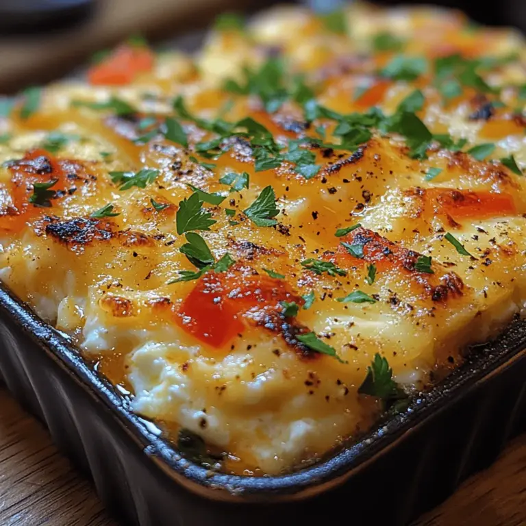 Are you searching for a delicious and nutritious dish that can effortlessly transition from breakfast to dinner? Look no further than our Cottage Cheese Egg Bake Delight. This easy-to-make recipe is a culinary gem, balancing the richness of cottage cheese and eggs with a medley of colorful vegetables. Not only is it packed with protein, making it an ideal choice for those focused on health, but it also offers a delightful flavor profile that is sure to satisfy your taste buds.