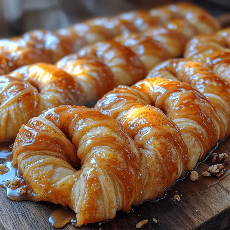 If you're searching for a delightful breakfast or snack option that combines simplicity with mouthwatering flavor, Cinnamon Crescent Twists are a perfect choice. These delectable treats are not only easy to make but also promise to fill your kitchen with the warm, inviting aroma of cinnamon as they bake. Picture this: golden-brown, flaky layers of crescent dough twisted into spirals, generously coated in a sweet cinnamon-sugar mixture. Whether you’re serving them for a special brunch, a cozy family gathering, or simply indulging in a sweet afternoon snack, these twists are versatile enough to suit any occasion.