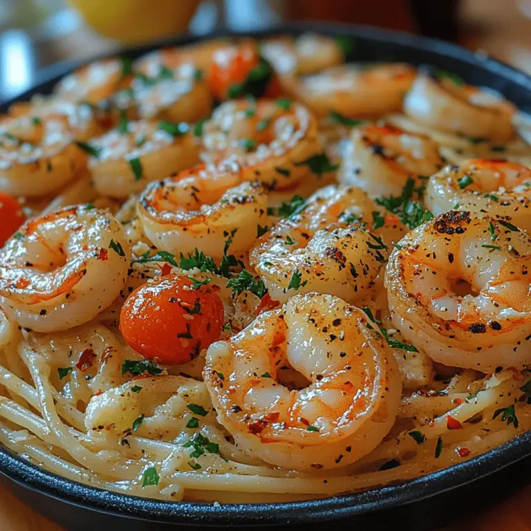 Garlic Butter Shrimp Pasta is not just a meal; it's an experience that tantalizes the taste buds and warms the heart. This dish combines the rich, savory flavors of garlic butter with the succulence of fresh shrimp, all nestled atop perfectly cooked pasta. Whether you're looking to impress guests at a dinner party, create a cozy weeknight dinner, or simply indulge in a comforting meal at home, this recipe is a versatile delight. Its adaptability allows you to adjust ingredients based on personal preferences or dietary requirements, making it an excellent choice for any occasion.