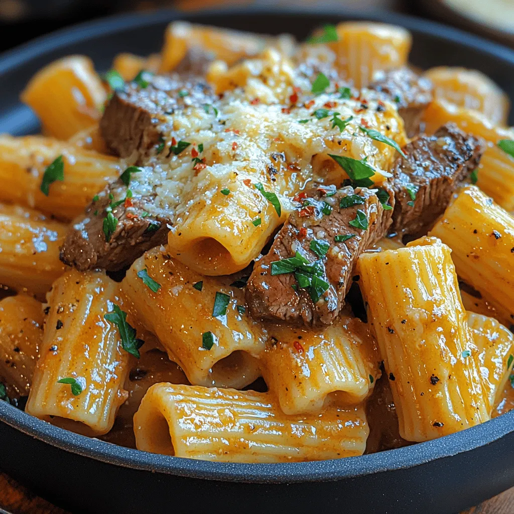If you’re looking for a dish that effortlessly blends comfort with elegance, look no further than Garlic Butter Steak Parmesan Rigatoni. This enticing recipe combines the rich and savory flavors of garlic and butter with tender, juicy steak and creamy Parmesan cheese, creating a meal that is both satisfying and indulgent. Whether you’re preparing a cozy weeknight dinner for your family or impressing guests at a special gathering, this dish is sure to please.