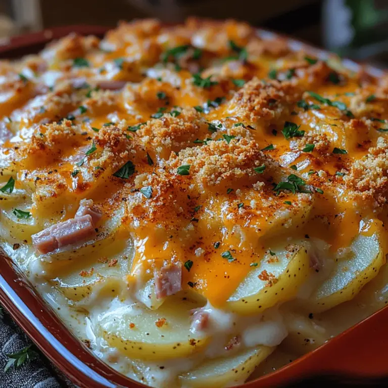 There's something uniquely comforting about a warm casserole, served straight from the oven and laden with layers of flavor. Casseroles have earned their place as a staple in comfort food cuisine, beloved by families for generations. These hearty dishes offer not just nourishment but also a sense of home and togetherness, making them perfect for gatherings or busy weeknights. Today, we’re diving into a quintessential family favorite: the Cheesy Ham & Potato Delight Casserole.