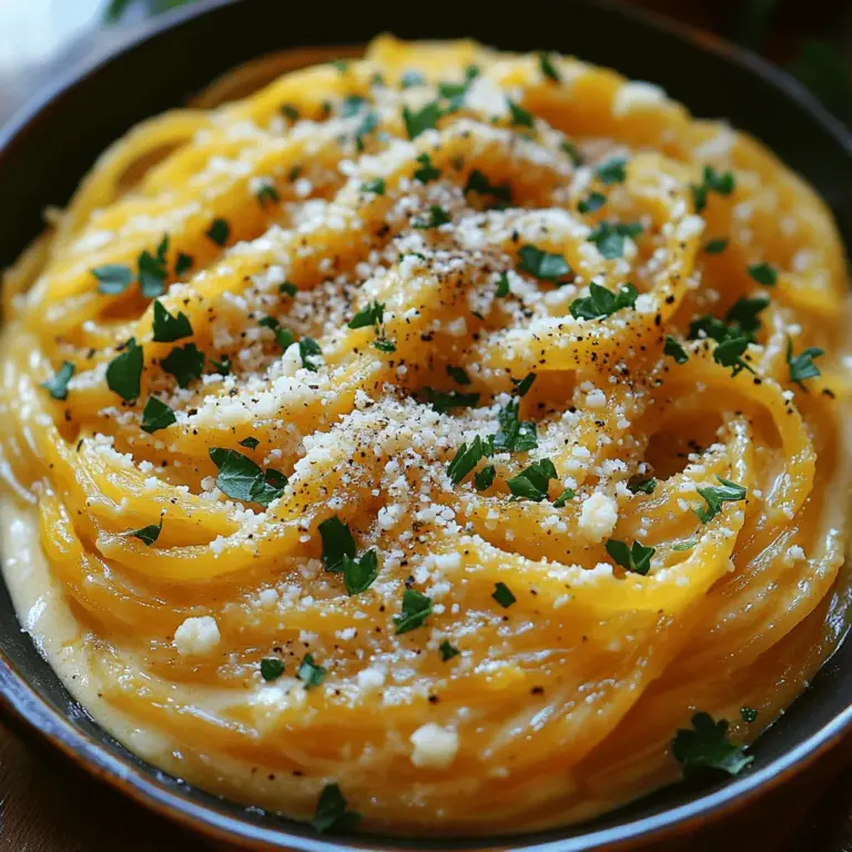 In a world where healthy eating is becoming increasingly important, finding delicious alternatives to classic comfort foods can be a game-changer. One such dish that has captured the hearts of health-conscious food enthusiasts is Creamy Spaghetti Squash Alfredo. This recipe not only embraces the creamy goodness of traditional Alfredo sauce but does so with a nutritious twist that makes it suitable for various dietary preferences, including vegan and gluten-free diets.