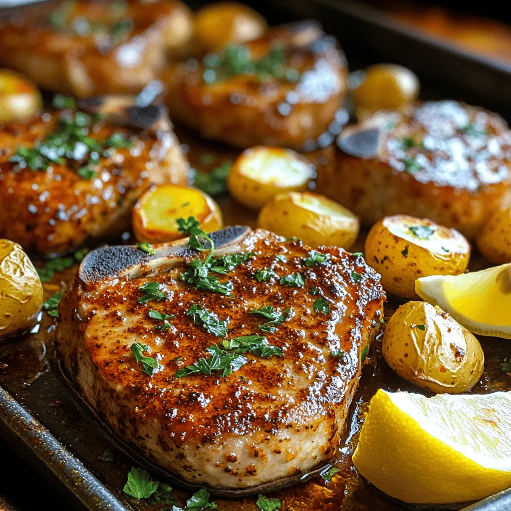In the world of home cooking, few dishes are as satisfying and convenient as a one-pan meal. Today, we delve into the delightful flavors and ease of preparation of Sizzling Sheet Pan Pork Chops and Crispy Potatoes. This recipe not only promises a hearty dinner with minimal cleanup but also showcases the wonderful balance of juicy pork chops paired with crispy, seasoned baby potatoes.