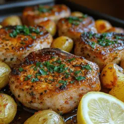 In the world of home cooking, few dishes are as satisfying and convenient as a one-pan meal. Today, we delve into the delightful flavors and ease of preparation of Sizzling Sheet Pan Pork Chops and Crispy Potatoes. This recipe not only promises a hearty dinner with minimal cleanup but also showcases the wonderful balance of juicy pork chops paired with crispy, seasoned baby potatoes.