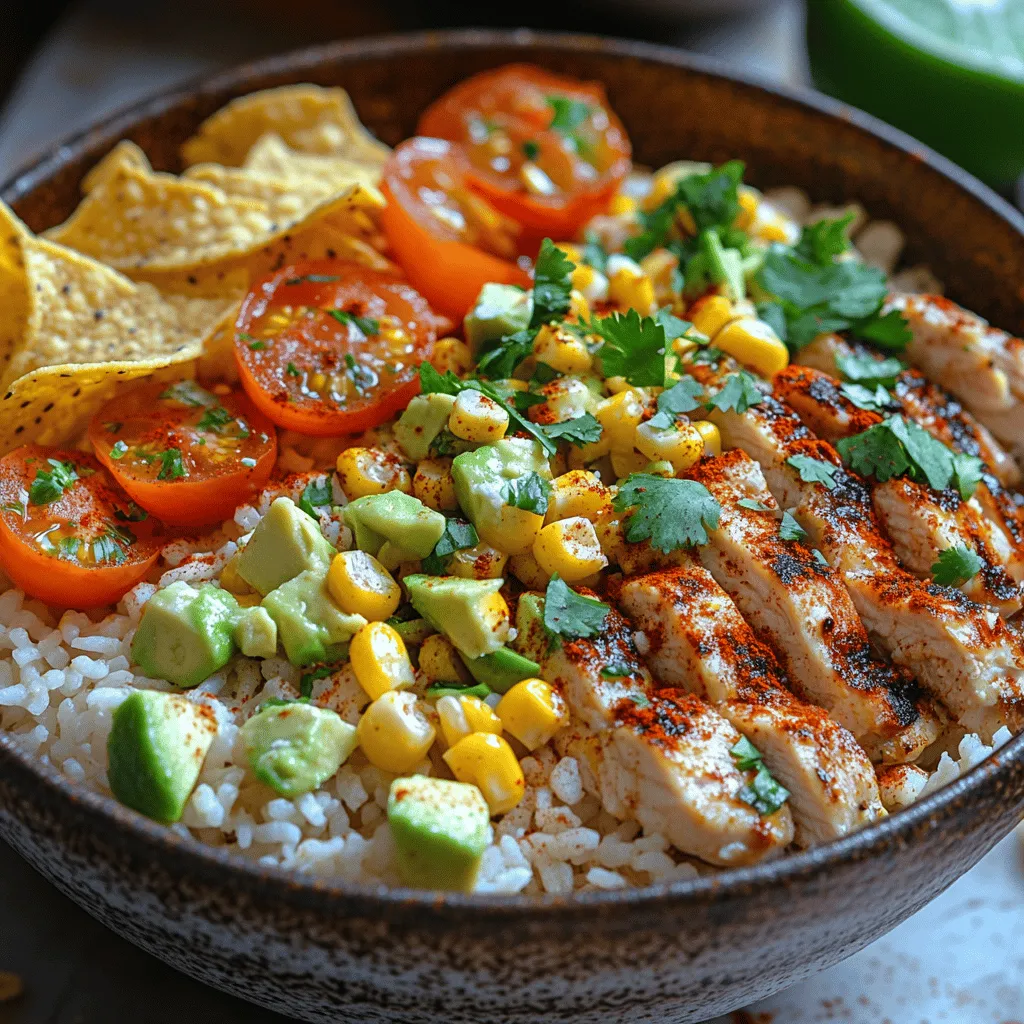 The Street Corn Chicken Rice Bowl is a vibrant and flavorful dish that embodies the essence of comfort food while incorporating fresh, wholesome ingredients. This delightful bowl combines the satisfying elements of tender chicken, fluffy rice, and the sweet crunch of corn, all topped with creamy avocado and tangy cotija cheese. It’s a meal that not only appeals to the taste buds but also provides a visual feast with its colorful ingredients.