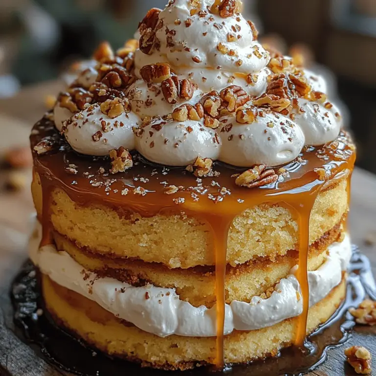 Imagine a cake that embodies indulgence and comfort, a dessert that brings smiles to faces and warmth to the heart. Welcome to the world of the Golden Butterscotch Delight Cake! This delightful confection is not just a treat for the taste buds; it's a celebration of flavors and textures that come together to create an unforgettable experience. The rich layers of this cake are infused with luscious butterscotch, making it a standout dessert that is perfect for any occasion, from intimate gatherings to grand celebrations.