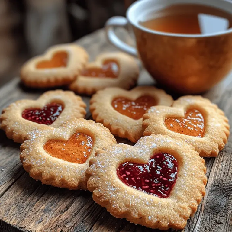 Sweetheart Jam Cookies are a delightful treat that perfectly combines the sweetness of jam with the buttery goodness of a cookie. These charming confections are not only a testament to baking skill but also a symbol of love and affection, making them a popular choice for special occasions. Whether it's a romantic gesture for Valentine's Day or a heartfelt gift for a loved one, these cookies encapsulate the essence of warmth and joy, bringing people together through shared moments over sweet delights.