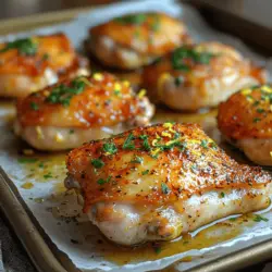 If you're looking to elevate your weeknight dinners or impress guests at a special gathering, Zesty Lemon Garlic Roasted Chicken Thighs are an excellent choice. This dish combines the vibrant, tangy notes of fresh lemon with the warm, aromatic essence of garlic, creating a flavor explosion that will leave your taste buds dancing. Whether served alongside roasted vegetables, a fresh salad, or fluffy rice, this chicken recipe is not just a meal; it’s an experience.