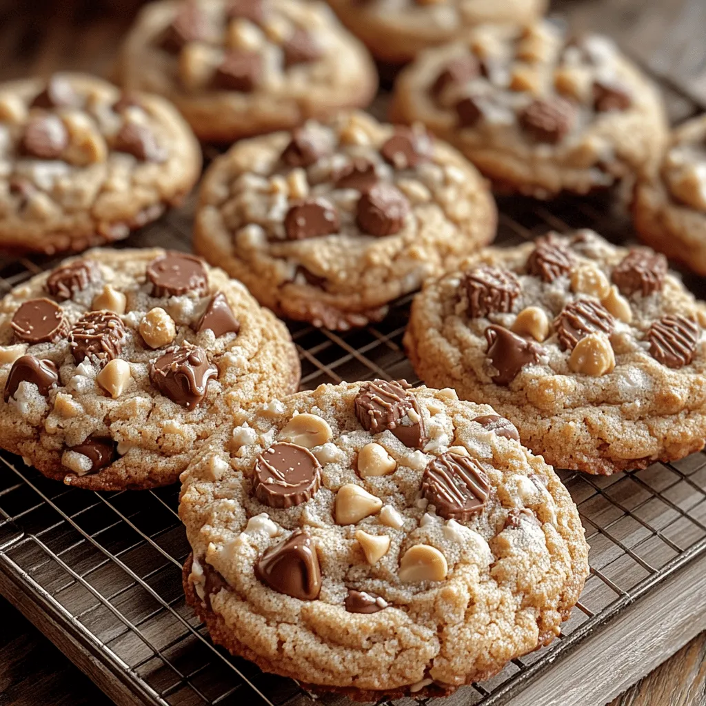There’s something undeniably magical about the combination of chocolate and peanut butter. It’s a pairing that has captured the hearts and taste buds of dessert lovers around the globe. Among the myriad of treats that celebrate this harmonious duo, <strong>Reese’s Delight Chocolate Chip Cookies</strong> stand out as a beloved favorite. These cookies are more than just a dessert; they embody the joy of baking, the comfort of home, and the excitement of sharing something special with friends and family.” /></p>
</p>
<h2>Preheating and Preparation</h2>
</p>
<p>Before diving into the delightful world of baking Reese’s Delight Chocolate Chip Cookies, it’s essential to prepare your kitchen for success. Start by preheating your oven to 350°F (175°C). Preheating is crucial as it ensures that your cookies bake evenly from the moment you place them in the oven, leading to that perfect texture we all crave. While the oven is heating, prepare your baking sheets by lining them with parchment paper. This not only prevents the cookies from sticking but also aids in achieving a golden brown bottom, making your cookies look as good as they taste.</p>
</p>
<h2>Creaming Method</h2>
</p>
<p>The creaming method is a cornerstone technique in cookie baking, directly impacting the texture of your cookies. In a large mixing bowl, combine the softened unsalted butter with both white and brown sugars. Using a hand mixer or stand mixer fitted with the paddle attachment, beat the mixture on medium speed until it becomes light and fluffy, typically 2 to 3 minutes. This process incorporates air into the butter, which helps to create a tender and chewy cookie. The brown sugar, with its molasses content, contributes to the rich flavor and moisture, while white sugar aids in achieving that perfect crispiness.</p>
</p>
<h2>Incorporating Eggs and Vanilla</h2>
</p>
<p>Once your butter and sugar mixture is fluffy, it’s time to add the eggs and vanilla extract. Crack in two large eggs, making sure to add them one at a time. This allows for better incorporation and helps maintain the emulsification of the batter. After adding the first egg, mix until fully combined before adding the second. Follow this with a generous splash of pure vanilla extract. Mix on low speed until just combined, being careful not to over-mix. This step is vital as it imparts a delightful aroma and enhances the overall flavor profile of your cookies.</p>
</p>
<h2>Combining Dry Ingredients</h2>
</p>
<p>Next, turn your attention to the dry ingredients. In a separate bowl, whisk together all-purpose flour, baking soda, and a pinch of salt. Whisking these ingredients together before adding them to the wet mixture ensures that the leavening agent (baking soda) is evenly distributed throughout the cookie dough. This step is crucial for achieving a consistent rise in every cookie and preventing any bitter pockets of baking soda.</p>
</p>
<h2>Mixing Techniques</h2>
</p>
<p>When it’s time to combine your wet and dry ingredients, it’s important to do so with care. Gradually add the dry mixture to the creamed butter mixture, mixing on low speed until just combined. Over-mixing can lead to tough cookies, which is something no one wants. The goal is to incorporate the flour until no streaks remain, but there may still be some lumps. This is perfectly fine, as the remaining flour will hydrate during the baking process, contributing to the overall texture.</p>
</p>
<h2>Folding in Mix-Ins</h2>
</p>
<p>With your cookie dough ready, it’s time to bring in the star players—chocolate chips, Reese’s pieces, and chopped peanuts. Using a spatula, gently fold these mix-ins into the dough. The key here is to be gentle; you want to maintain the chunky texture that makes each bite so delightful. Aim for an even distribution of flavors without overworking the dough, ensuring that every cookie is packed with delicious chocolate and peanut butter goodness.</p>
</p>
<h2>Portioning and Baking</h2>
</p>
<p>When it comes to portioning your cookie dough, a cookie scoop or tablespoon will work perfectly. Scoop out dough portions, rolling them into balls, and place them on your prepared baking sheets. Be sure to leave enough space between each cookie—about two inches apart—to allow for spreading during baking. This spacing ensures that your cookies bake evenly and don’t merge into one giant cookie.</p>
</p>
<h2>Baking Time and Temperature</h2>
</p>
<p>Now that your cookies are ready for the oven, place the baking sheets in the preheated oven. Bake for 10-12 minutes, keeping a close eye on them as they approach the end of the baking time. The cookies are done when the edges are lightly golden, and the centers appear slightly underbaked. They will continue to cook on the baking sheet once removed from the oven, achieving the perfect soft center with a lovely crisp edge.</p>
</p>
<h2>Cooling Tips</h2>
</p>
<p>Once baked, it’s crucial to let your cookies cool on the baking sheet for about 5 minutes before transferring them to a wire rack. This cooling period allows them to set and prevents them from breaking apart. After that initial cooling, transfer the cookies to a wire rack to cool completely. Proper cooling is essential for achieving the perfect cookie texture—crispy on the outside and soft on the inside.</p>
</p>
<h2>The Perfect Cookie Experience</h2>
</p>
<p>Biting into a Reese’s Delight Chocolate Chip Cookie is a sensory experience like no other. The first thing you’ll notice is the enticing aroma of freshly baked cookies wafting through your kitchen, drawing everyone in. The contrast between the soft, gooey centers and the crispy edges creates a delightful texture that is hard to resist. Each bite offers a harmonious balance between the rich, velvety chocolate and the creamy peanut butter, making for an indulgent treat that satisfies every sweet tooth.</p>
</p>
<h3>Flavor</h3>
</p>
<p>These cookies boast a rich flavor profile, where the sweetness of the chocolate chips perfectly complements the salty, nutty taste of the Reese’s and peanuts. The combination of textures and flavors creates an explosion of taste that will leave your mouth watering for more. Whether enjoyed plain or with a glass of cold milk, each cookie offers a delightful experience that celebrates the beloved pairing of chocolate and peanut butter.</p>
</p>
<h3>Serving Suggestions</h3>
</p>
<p>For an elevated treat, consider serving these cookies warm, paired with a glass of milk or perhaps a scoop of vanilla ice cream for an indulgent dessert. You can also serve them as part of a dessert platter alongside other baked goods, making them the star of any gathering. They’re perfect for cookie swaps, holiday parties, or simply as a sweet treat to enjoy at home.</p>
</p>
<h2>Storage and Shelf Life</h2>
</p>
<p>To maintain the freshness of your Reese’s Delight Chocolate Chip Cookies, store them in an airtight container at room temperature. This will help keep them soft and chewy for days. Typically, they can last for up to a week when stored properly. If you want to enjoy them later, these cookies freeze beautifully. Simply place them in a freezer-safe container, separating layers with parchment paper to prevent sticking. They can be frozen for up to three months, allowing you to enjoy the deliciousness of fresh-baked cookies anytime you desire. To enjoy, simply thaw at room temperature or warm them slightly in the microwave.</p>
</p>
<h2>Conclusion</h2>
</p>
<p>Baking and savoring Reese’s Delight Chocolate Chip Cookies is more than just a culinary activity; it’s an experience filled with joy and satisfaction. This simple recipe showcases the delightful blend of chocolate and peanut butter, bringing together family and friends over a shared love of delicious treats. The ease of preparation combined with the irresistible taste makes these cookies a must-try for anyone looking to indulge in a homemade classic. So gather your ingredients, preheat your oven, and embark on this delightful baking adventure—you won’t regret it!</p>
</div>