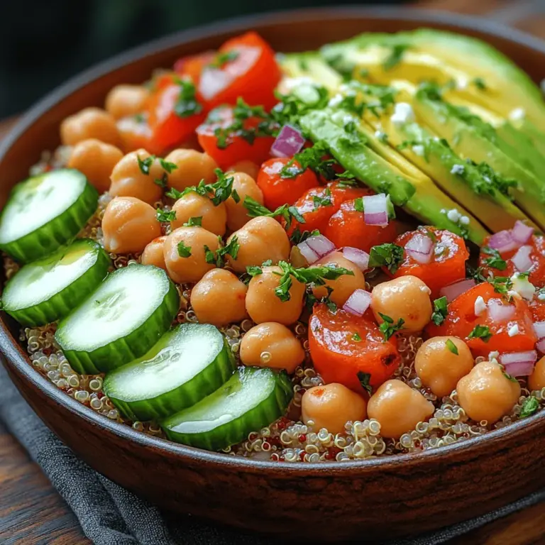To truly appreciate the Nourishing Chickpea Quinoa Bowl, it’s essential to understand the health benefits of each ingredient that contributes to its nutritional profile.