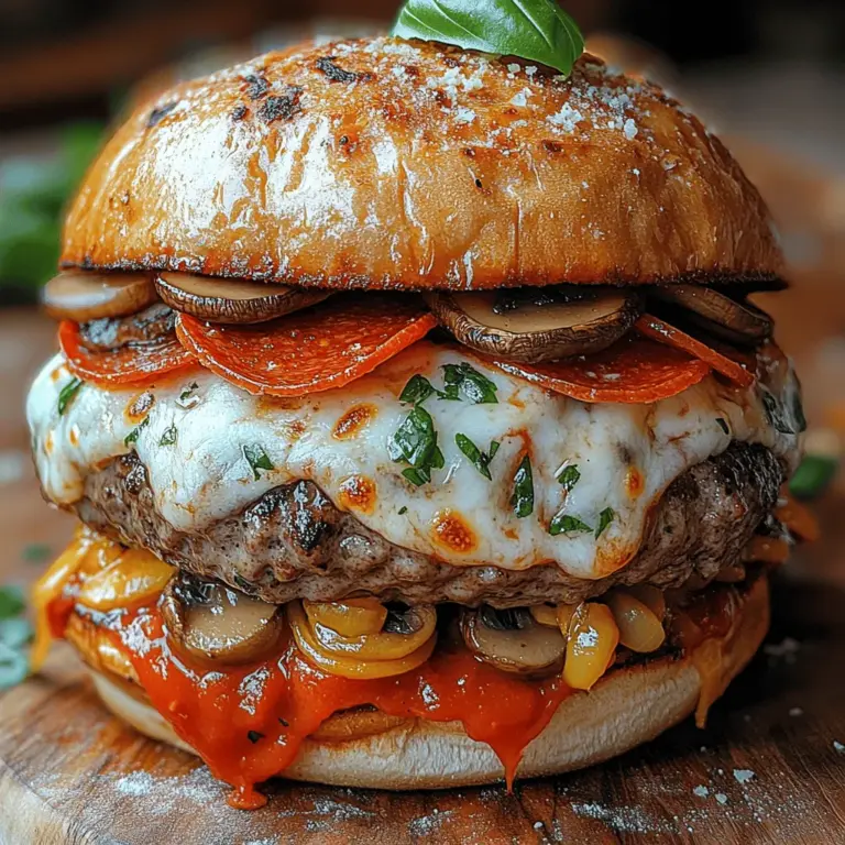 The culinary world is no stranger to innovative mashups that push the boundaries of traditional dishes, and one of the most delightful combinations to emerge in recent years is the pizza burger. This exciting fusion marries the beloved flavors of pizza with the hearty satisfaction of a burger, creating a dish that is as indulgent as it is delicious. Among the standout variations is the Monster Pepperoni and Mushroom Pizza Burger, a recipe that tantalizes the taste buds and excites the senses.