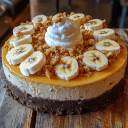 Welcome to the world of Banana Bliss Cheesecake, a dessert that masterfully combines the rich flavors of bananas and chocolate to create a truly indulgent experience. This cheesecake is not just a treat for the palate; it’s a celebration of two beloved flavors that pair beautifully together. Imagine a creamy cheesecake with a luscious banana flavor, sitting atop a decadent chocolate-infused crust—each bite is a blissful journey that transports you to dessert heaven.