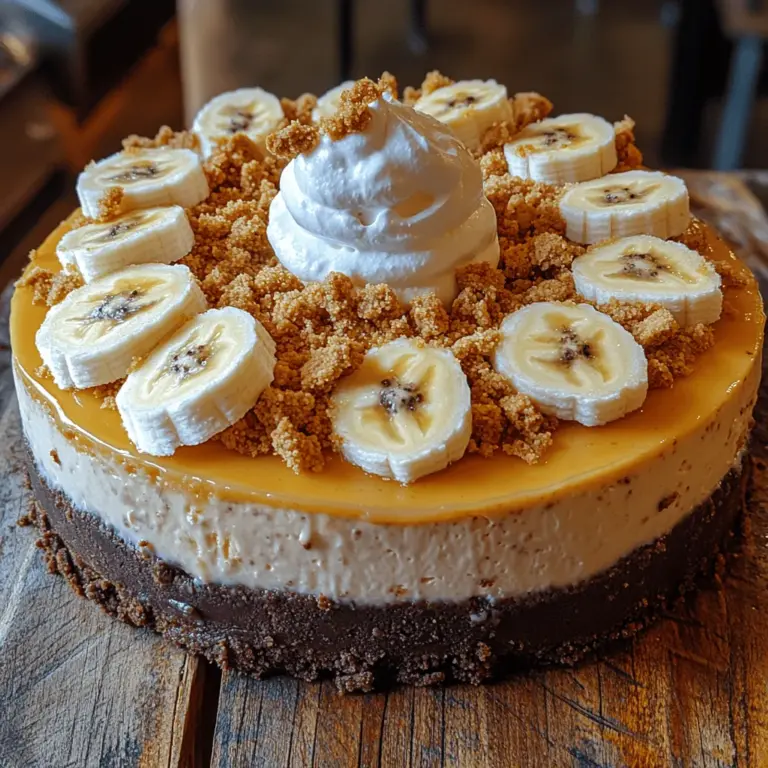 Welcome to the world of Banana Bliss Cheesecake, a dessert that masterfully combines the rich flavors of bananas and chocolate to create a truly indulgent experience. This cheesecake is not just a treat for the palate; it’s a celebration of two beloved flavors that pair beautifully together. Imagine a creamy cheesecake with a luscious banana flavor, sitting atop a decadent chocolate-infused crust—each bite is a blissful journey that transports you to dessert heaven.