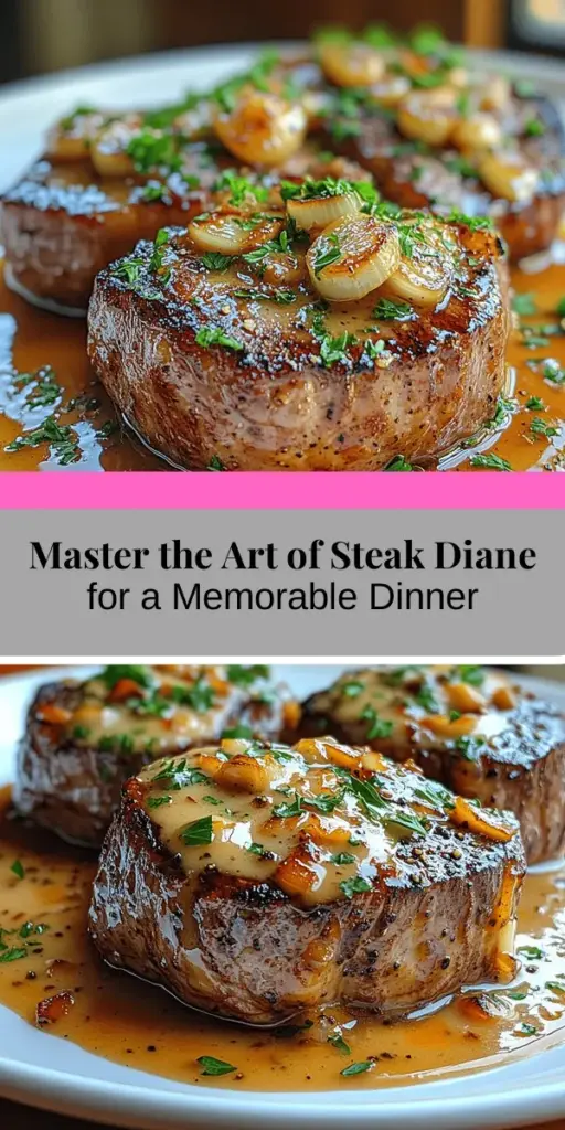 Discover the elegance of Steak Diane, a classic dish that transforms a simple dinner into a memorable occasion. This timeless recipe features tender beef steaks cooked to perfection and complemented by a luxurious pan sauce made from high-quality ingredients like Dijon mustard, Worcestershire sauce, and brandy. Ideal for both seasoned cooks and beginners, our guide provides essential tips on ingredient selection, cooking techniques, and presentation for a stunning meal at home. Enjoy the flavors and impress your guests with this sophisticated dish that celebrates culinary tradition.