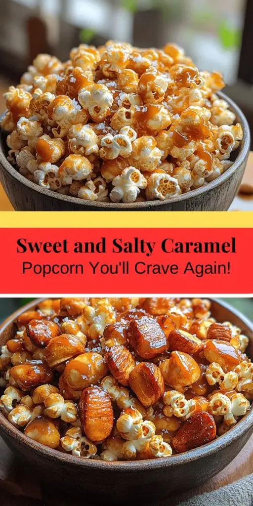 Indulge in the irresistible flavor of Sweet & Salty Caramel Bliss Popcorn with this easy-to-follow recipe. Perfect for movie nights, parties, or as a tasty gift, this delightful treat combines fresh popcorn with a rich caramel sauce and a hint of salt for an addictive snack. Customize with your favorite nuts or sprinkles for a unique twist. Discover how to make this delicious treat that balances sweetness and saltiness in every crunchy bite.