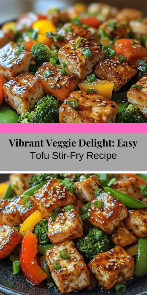 Discover the vibrant Crunchy Colorful Veggie Delight, a tofu stir-fry bursting with flavor and nutrition! This easy recipe features firm tofu paired with a rainbow of fresh vegetables like bell peppers, broccoli, and snap peas. Perfect for plant-based diets, it’s not only delicious but also customizable to suit your tastes. With simple preparation techniques and a delightful blend of sauces, this dish promises to impress at any table. Embrace healthy cooking today!