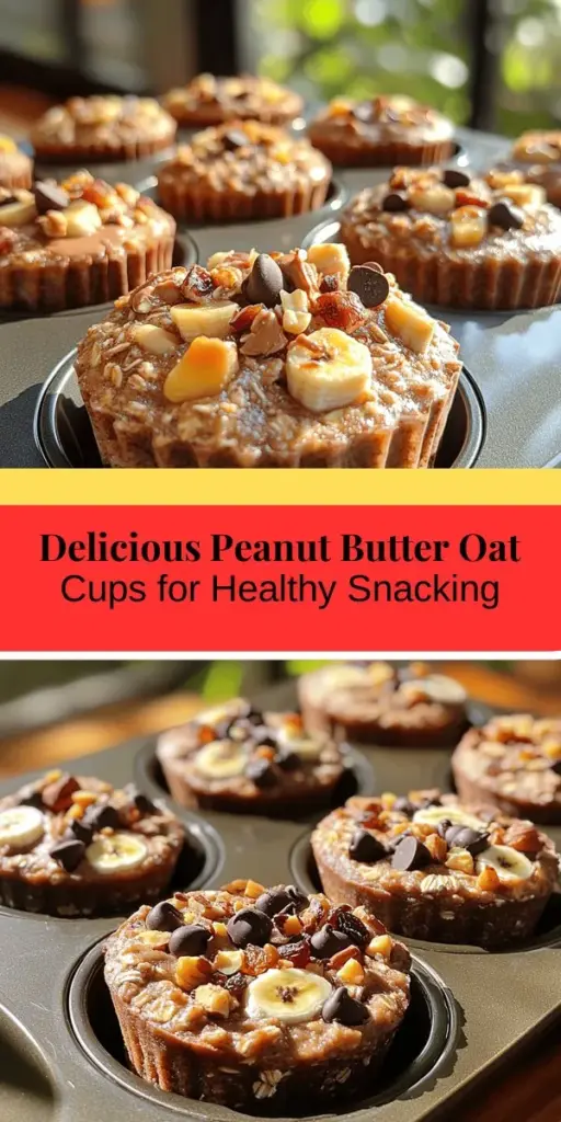 Discover the joy of healthy snacking with these delicious Peanut Butter Oat Cups! Perfect for busy individuals and families, these nutrient-rich cups blend rolled oats, natural peanut butter, and sweeteners like honey or maple syrup for a wholesome treat. Packed with protein, fiber, and healthy fats, they're ideal for a quick breakfast or post-workout snack. Customize with your favorite add-ins and enjoy a guilt-free indulgence that nourishes your body while satisfying your cravings!