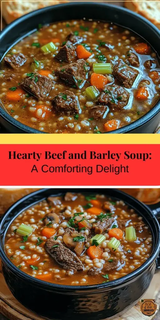 Experience the warmth and comfort of hearty beef and barley soup, perfect for crisp autumn days. This nourishing dish combines tender beef chuck, nutritious vegetables, and pearl barley, creating a delicious blend of flavors and textures. Learn the importance of each ingredient, from the richness of quality olive oil to the savory herbs that elevate the taste. Follow our step-by-step guide to enjoy this wholesome meal that’s sure to become a family favorite.