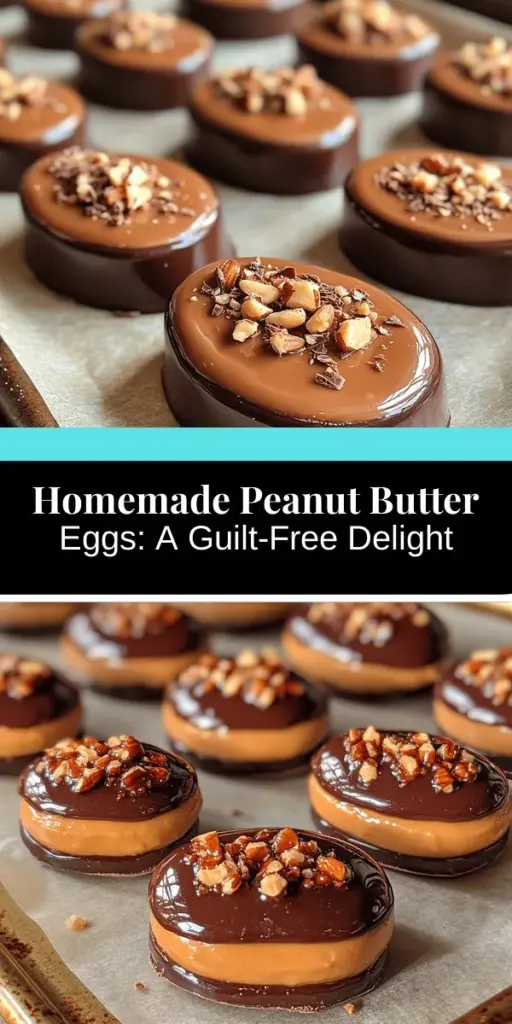Discover the joy of making Homemade Peanut Butter Eggs Delight, a healthier treat that's perfect for any occasion! This easy recipe combines creamy natural peanut butter with sweeteners like honey or maple syrup, giving you a guilt-free indulgence. With options for vegan and gluten-free adaptations, these delightful eggs can accommodate various dietary needs. Enjoy a satisfying mix of flavors and textures while creating a sweet snack that everyone will love. Perfect for holidays, gatherings, or simply treating yourself!