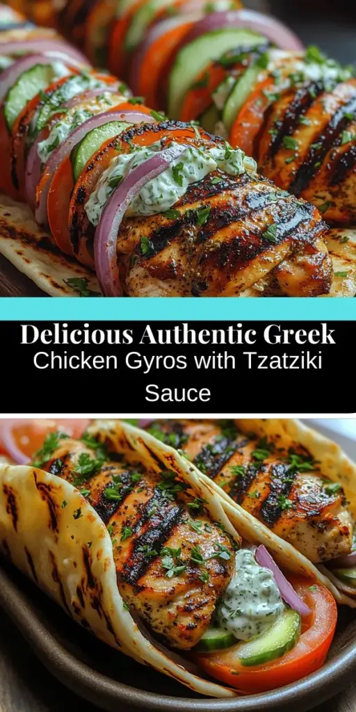 Experience the vibrant flavors of Greece with this authentic Chicken Gyros recipe paired with homemade Tzatziki sauce. Discover the importance of fresh, high-quality ingredients like juicy chicken thighs, aromatic garlic, and creamy Greek yogurt. This step-by-step guide walks you through marinating the chicken, preparing the refreshing Tzatziki, and assembling the perfect gyro in warm pita. Dive into this culinary adventure and bring a taste of the Mediterranean to your table!