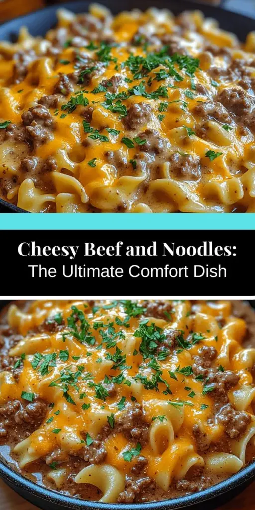 Discover the ultimate comfort food with Cheesy Beef and Noodles Delight, a hearty dish that brings warmth and joy to your table. This recipe combines tender egg noodles, savory ground beef, and a rich, creamy cheddar cheese sauce for a deliciously satisfying meal. Perfect for chilly evenings or busy weeknights, this easy-to-make dish is sure to become a family favorite. Join us as we explore the ingredients and steps to recreate this comforting classic right in your kitchen.