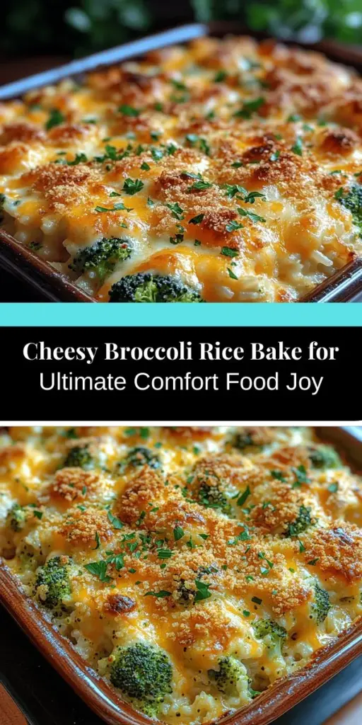 Discover the ultimate comfort food with the Cheesy Broccoli & Rice Bake Extravaganza! This delightful casserole combines vibrant broccoli, hearty jasmine rice, and gooey cheese for a satisfying meal perfect for family gatherings or busy weeknights. Packed with nutritional benefits and easy to prepare, this dish balances flavor and health seamlessly. Whether you’re a novice or a seasoned cook, join the journey of creating this heartwarming, cheese-filled delight that everyone will love!