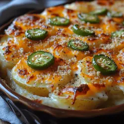 When it comes to casseroles, the choice of potatoes is crucial. Russet potatoes are often hailed as the ideal candidate for this dish due to their starchy texture, which lends itself perfectly to baking. Their high starch content creates a fluffy interior when cooked, while their skin crisps up beautifully in the oven. This combination of texture makes russets a favorite among chefs and home cooks alike, ensuring that every bite of your Cheesy Jalapeño Potato Casserole is both satisfying and comforting.