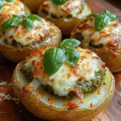 A deep dive into the ingredients reveals the essence of this recipe. Each component contributes to the overall flavor and texture, making the Pesto Chicken Stuffed Potatoes a harmonious blend of taste and nutrition.