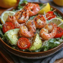 When it comes to enjoying a hearty meal like Grilled Shrimp Caesar Bowls, understanding the nutritional content can help you appreciate the health benefits each ingredient brings. Let’s break down the nutritional profile of this delicious dish.
