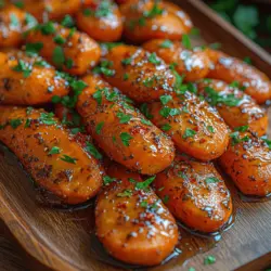 If you're looking for a side dish that effortlessly combines elegance and simplicity, look no further than Sweet & Savory Honey Garlic Butter Roasted Carrots. This delightful recipe showcases the natural sweetness of carrots, enhanced by the rich flavors of honey and garlic. The balance between the sweet, sticky honey and the aromatic, savory garlic creates a dish that appeals to both adults and children alike. Whether you’re planning a busy weeknight dinner or hosting a special occasion, these roasted carrots are quick and easy to prepare, making them the perfect addition to any meal.