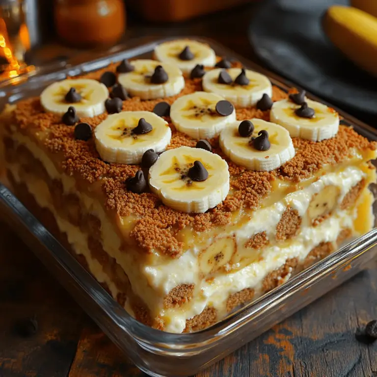 If you’re on the lookout for a dessert that combines the tropical sweetness of bananas with the indulgent creaminess of pudding, look no further than Heavenly Banana Pudding Lasagna. This delightful treat takes the beloved classic banana pudding and elevates it to a whole new level by layering it like a lasagna. Perfectly suited for family gatherings and potlucks, this dessert is a guaranteed crowd-pleaser that will have your guests coming back for seconds.