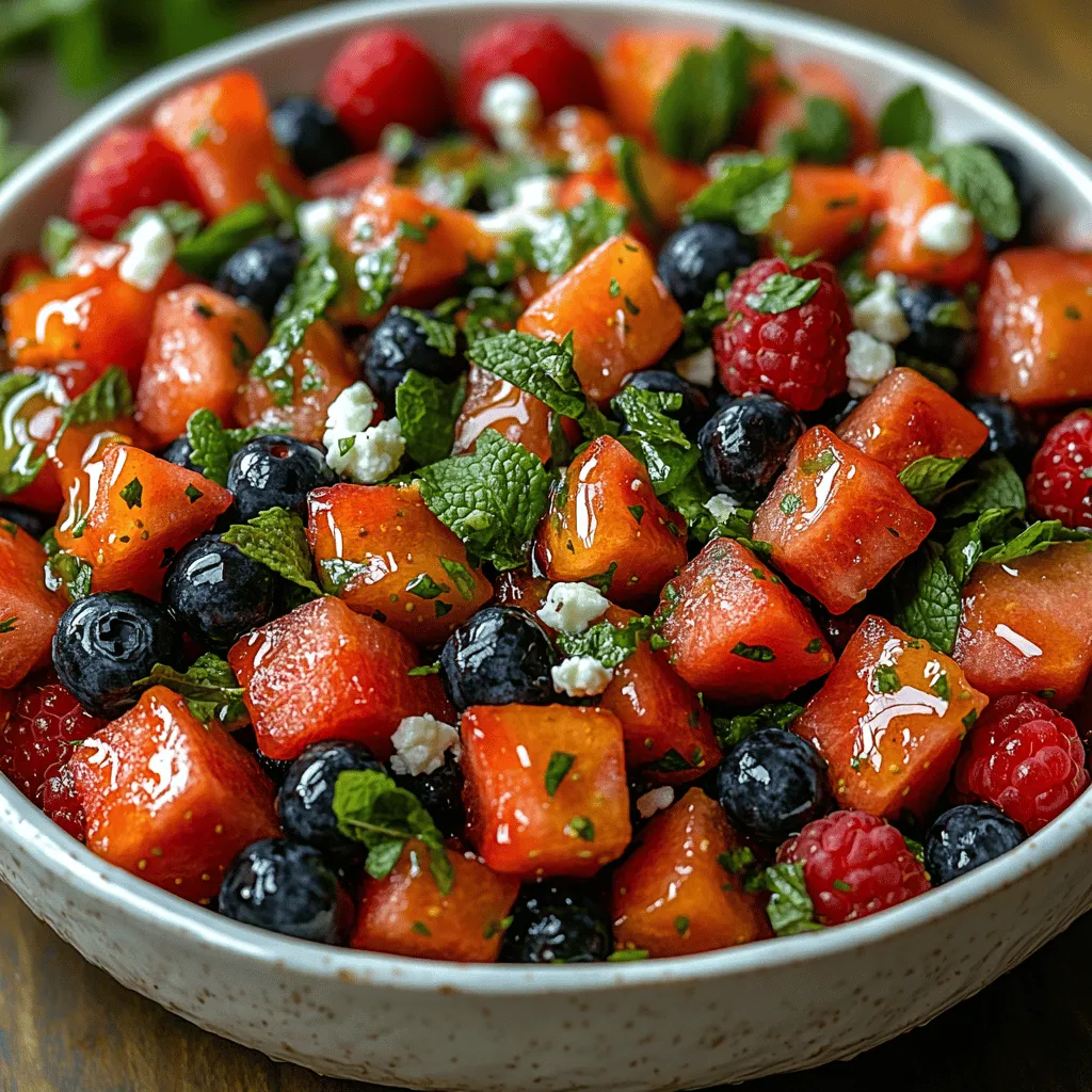 As the temperatures rise and sunny days become more frequent, nothing embodies the essence of summer quite like a refreshing watermelon berry mint salad. This vibrant dish captures the flavors of the season, making it a perfect addition to barbecues, picnics, and casual gatherings. Its sweet and juicy watermelon, combined with the tartness of mixed berries and the fragrant notes of fresh mint, create a symphony of flavors that is not only delicious but also visually stunning.