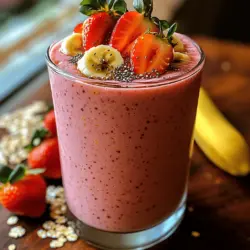 In the realm of nutritious beverages, few can rival the Strawberry Banana Oat Smoothie. This delightful concoction strikes a perfect balance between taste and health, offering a creamy, delicious drink that is not only satisfying but also incredibly easy to make. With its vibrant colors and refreshing flavors, this smoothie becomes an enticing choice for busy mornings, post-workout recovery, or as a revitalizing snack anytime throughout the day.