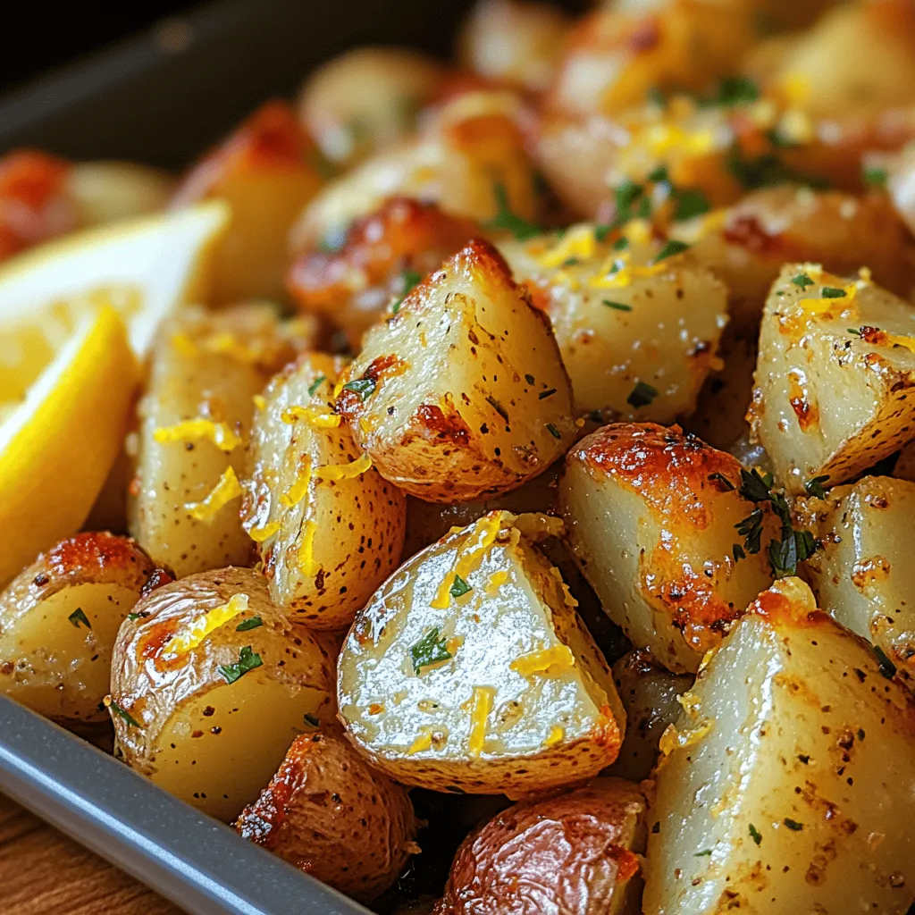 Zesty Lemon Garlic Roasted Potatoes: A Flavorful Side Dish