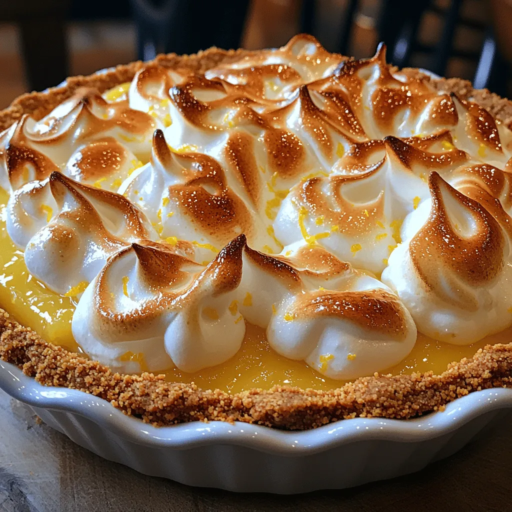 Zesty Lemon Meringue Delight is a classic dessert that embodies the perfect balance of tartness and sweetness, making it a favorite among many dessert lovers. This delightful treat features a tangy lemon filling topped with a light and airy meringue, all nestled in a buttery graham cracker crust. Whether you're celebrating a special occasion or simply indulging your sweet tooth, this dessert promises to deliver a refreshing burst of flavor with every bite.