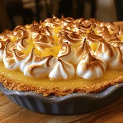 Zesty Lemon Meringue Delight is a classic dessert that embodies the perfect balance of tartness and sweetness, making it a favorite among many dessert lovers. This delightful treat features a tangy lemon filling topped with a light and airy meringue, all nestled in a buttery graham cracker crust. Whether you're celebrating a special occasion or simply indulging your sweet tooth, this dessert promises to deliver a refreshing burst of flavor with every bite.