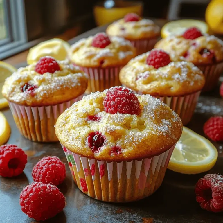 Welcome to the delightful world of baking, where the aroma of freshly baked goods fills your kitchen and the taste of homemade treats brings joy to your palate. Today, we are diving into the vibrant flavors of Zesty Raspberry Lemon Bliss Muffins. These scrumptious muffins are not just a treat for the taste buds; they are a celebration of fresh ingredients and a perfect balance of sweetness and tanginess. Bursting with the essence of juicy raspberries and the zesty brightness of lemons, these muffins make an ideal choice for breakfast, an energizing snack, or even a light dessert.