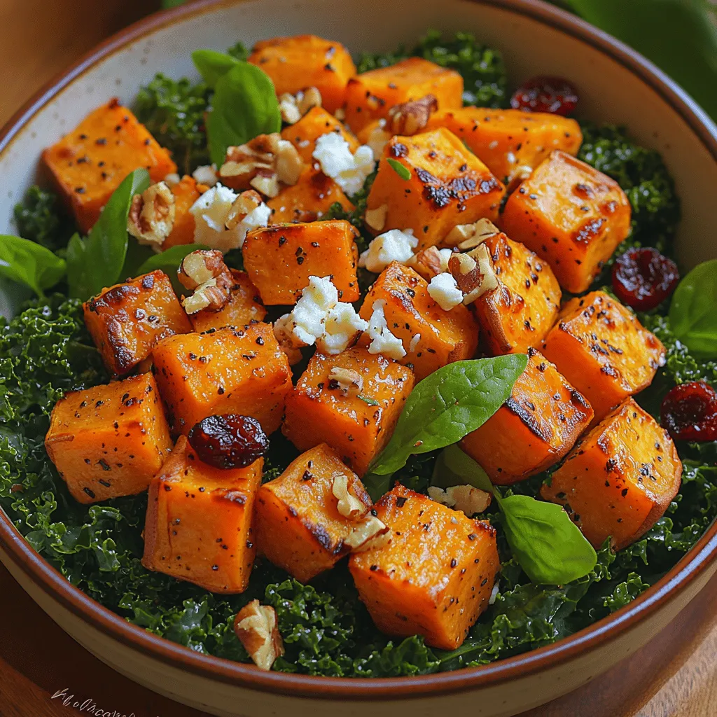Sweet Harmony: Roasted Sweet Potato and Kale Salad
