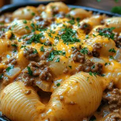 When the weather turns chilly or the days get hectic, there’s nothing quite like a bowl of Comforting Creamy Beef and Shells to warm the heart and satisfy the appetite. This dish is the epitome of comfort food, making it perfect for family dinners and gatherings alike. The creamy texture paired with savory beef and pasta creates a delightful experience that beckons everyone to the dinner table.
