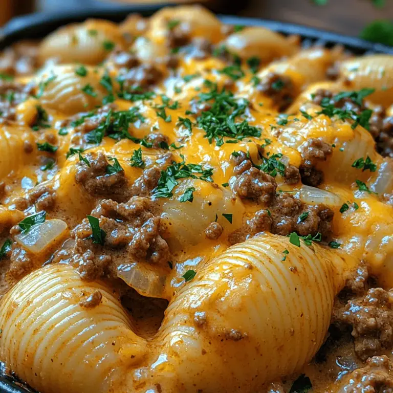 When the weather turns chilly or the days get hectic, there’s nothing quite like a bowl of Comforting Creamy Beef and Shells to warm the heart and satisfy the appetite. This dish is the epitome of comfort food, making it perfect for family dinners and gatherings alike. The creamy texture paired with savory beef and pasta creates a delightful experience that beckons everyone to the dinner table.