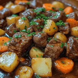 As the leaves turn and the air grows crisp, there's nothing quite like a hearty bowl of Slow Cooker Balsamic Beef Stew to warm you from the inside out. This dish is not just a meal; it's an experience that brings the comforting essence of home into your kitchen. Infused with rich flavors and tender meat, this stew is the quintessential comfort food that beckons during the fall and winter months. The magic of slow cooking allows the ingredients to meld beautifully, creating a depth of flavor that is both satisfying and soul-soothing.