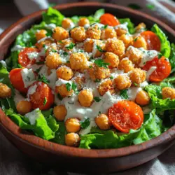 In the world of salads, the Caesar salad stands out as a classic favorite, beloved for its creamy dressing and crisp greens. However, as culinary trends evolve and health consciousness increases, many are seeking modern twists on traditional recipes that still satisfy the palate while offering nutritional benefits. Enter the Crunchy Chickpea Caesar Delight—a vibrant, plant-based version of the classic that promises to delight your taste buds without compromising your health goals.